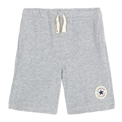 Converse Boys' grey logo applique shorts